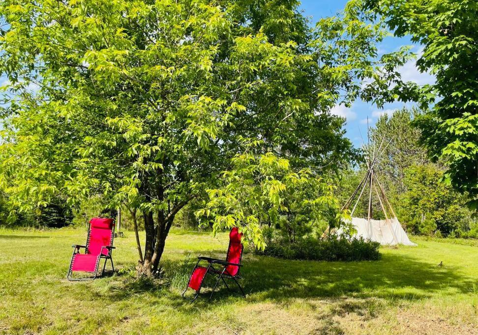Chalets Nabu La Sacacomie - Riviere - Billard Сент-Алексис-де-Мон Экстерьер фото