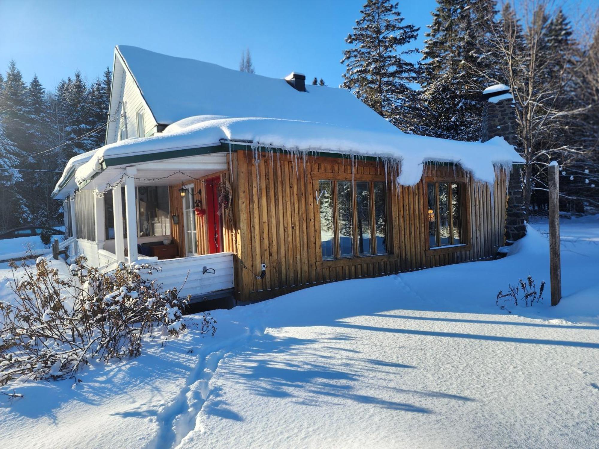 Chalets Nabu La Sacacomie - Riviere - Billard Сент-Алексис-де-Мон Экстерьер фото